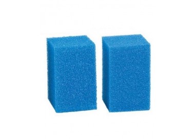 Materiale filtrante spugna blu grana fine 8,5x8,5x13 2 pz
