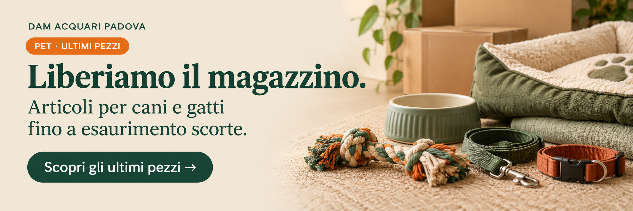 Ultimi pezzi per cani e gatti, fino a esaurimento scorte.